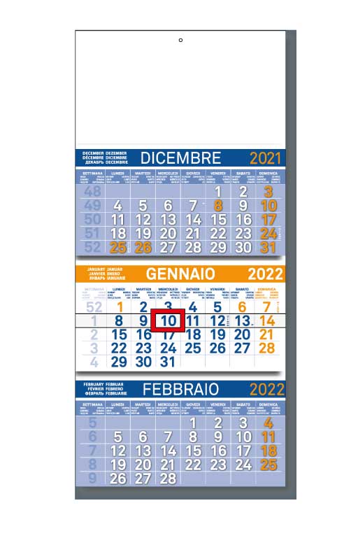Calendario Trittico Trimestrale 2021 Primissima Net calendario trittico 2021
