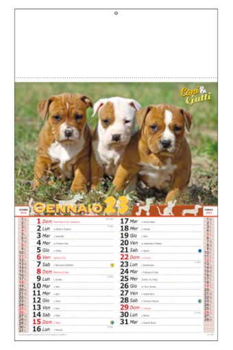 Calendario Cani e Gatti